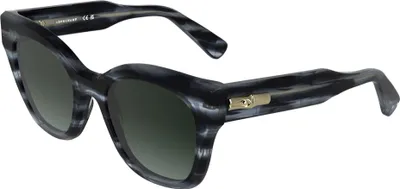 Zdjęcie produktu dla Okulary przeciwsłoneczne damskie Longchamp LO791S w szarym pasku 51/21/140