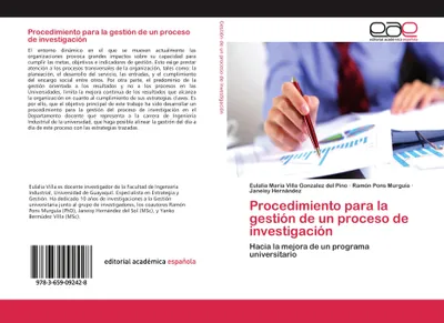 Produktbild von Procedimiento para la gestión de un proceso de investigación
