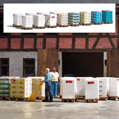 Produktbild von Busch Paletten m. Kartons H0 1812