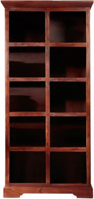 Immagine prodotto di MASSIVMOEBEL24 | scaffale in legno di Acacia 90x43x195 nougat laccato OXFORD #435