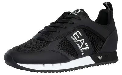 Produktbild von EA7 Sportliche Mesh-Sneaker mit Logo, Schwarz 43 EU