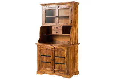 Image de MASSIVMOEBEL24 | Buffet 106x60 Acacia laqué Miel OXFORD #0510