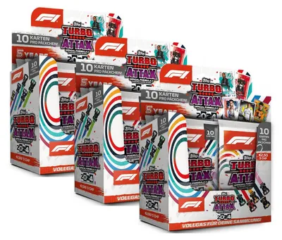 Obrázek produktu pro Topps – Turbo Attax Formule 1 2024 – 3 displeje (72 balíčků)