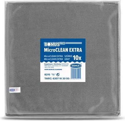 Produktbild von Wischtuch "MicroCLEAN Extra", grau, universal, 10 Stück, 40 x 40 cm, BONUS B215