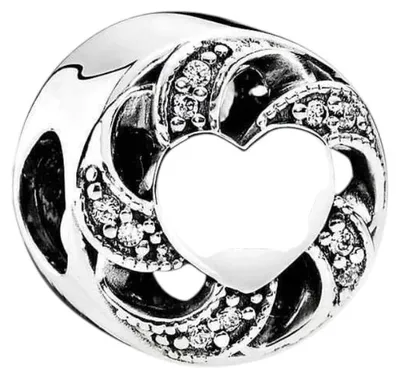 Produktbild von Pandora Charm Damen Liebesband Zirkonia Sterling-Silber 791976CZ