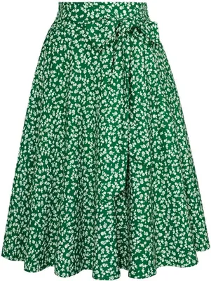 Produktbild von Damen Vintage Rock Ausgestellt Elegant Grün Größe L