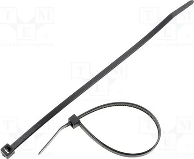 Obrázek produktu pro 100 kusů, stahovací pásky, délka: 150 mm, maximální průměr: 35 mm, 111-03210, stahovací páska, pevnost: 135 N, šířka: 3,5 mm, černá barva