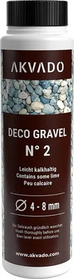 Produktbild von Akvado Deko Kies N°2 - Naturkies Dekokies Aquarienkies Bodengrund für Aquarien Aquarium 4-8 mm