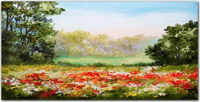 Produktbild von Coloray - Bild aus Glas - 120x60 cm - gehärtetes Glas glasblock mit bild Küche wohnzimmer wanddekoration Dekoration - Natur Blumen Baum
