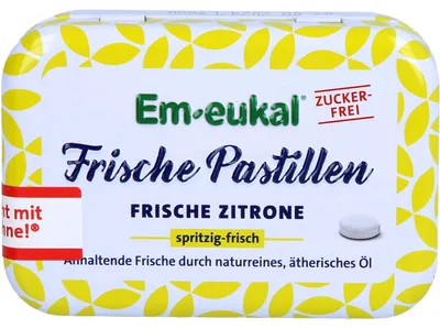 Produktbild von Em-eukal Frische Pastillen Zitrone zfr., 20 g PAS