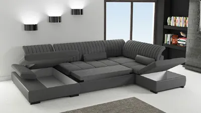 Image de Canapé d'angle, canapé, sofa, ensemble de meubles rembourrés, design, multifonctionnel, ensemble de salon