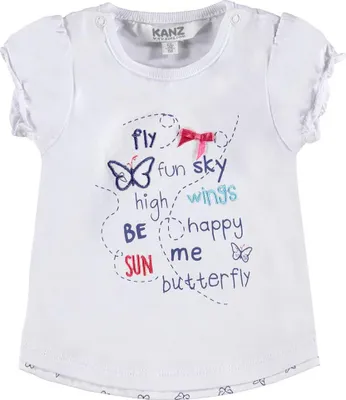 Produktbild von Baby T-Shirt mit Aufdruck, weiß Kanz
