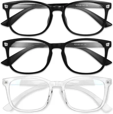 Produktbild von Famanu Blaulichtbrille für Damen - 99% Blaulichtfilterung - leichtes TR90-Gestell - 3 Stück