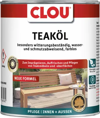 Produktbild von Clou Teaköl 750 ml farblos