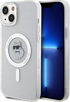 Immagine prodotto di Karl Lagerfeld Klhmp15Mhfccnot Custodia rigida trasparente per Iphone 15 Plus / 14 Plus 6.7 Iml Choupette Magsafe