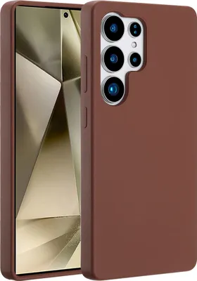 Zdjęcie produktu dla Accezz Liquid Silicone Backcover z MagSafe dla Samsung Galaxy S25 Ultra - New Tea Brown