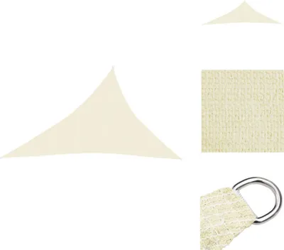 Immagine prodotto di vidaXL Tenda da sole 160 g/m² crema 3x4x5 m HDPE - Ombrelloni e tende da sole