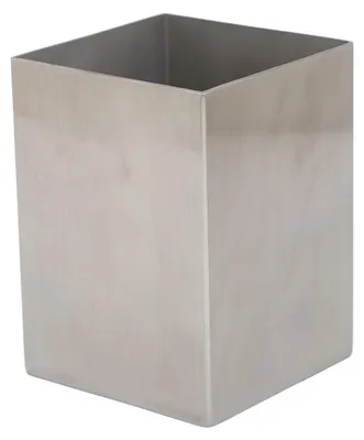 Immagine prodotto di Portamatite in acciaio inossidabile 304, con pareti rinforzate, resistente, rettangolare, per ufficio, dormitorio, scuola, scrivania, argento