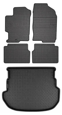 Immagine prodotto di Tappetini gomma SolidPRO + bagagliaio per Mazda 6 I GG/GY 2002-2007 5 pezzi – Wielganizator