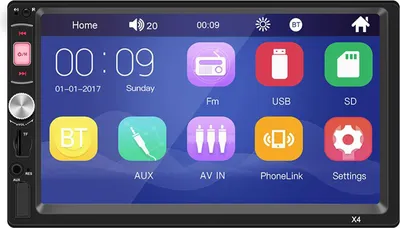 Obrázek produktu pro Autorádio 2 DIN s 7palcovým displejem, multimediální systém do auta, přehrávač MP5 s podporou Bluetooth