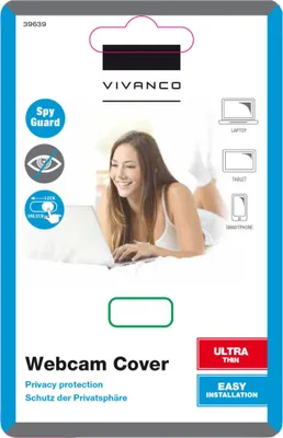 Produktbild von ViVanco™IT-SEC 1, Privatsphärenabdeckung, Schwarz, 1 Stück(e)