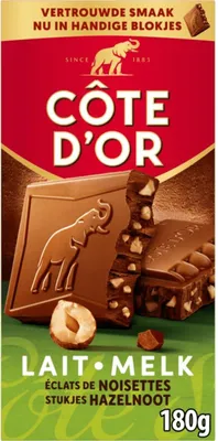 Zdjęcie produktu dla Cote d'or – oryginalne tabliczki czekolady mlecznej z orzechami (18 x 180 g)