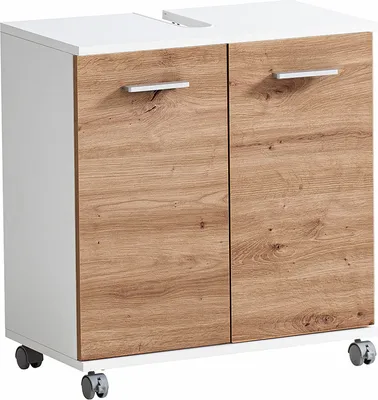 Produktbild von Waschbeckenunterschrank in weiß mit Eiche PROVIDENCE-80