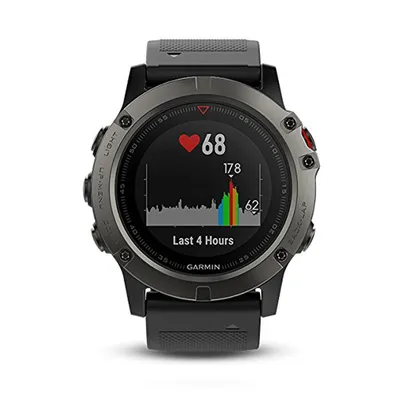 Image de Montre connectée multisports GPS Garmin fenix 5X - Saphir/Gris « comme neuve »