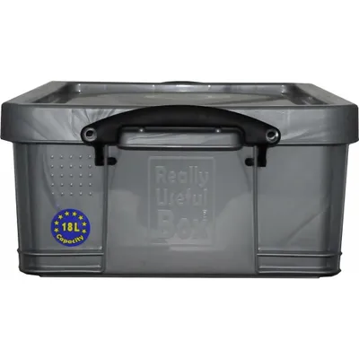 Produktbild von Really Useful Box Aufbewahrungsbox 18,0 l silber 48,0 x 39,0 x 20,0 cm