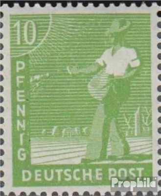 Produktbild von Briefmarken Alliierte Bes.-Gem.Ausg. 1947 Mi 946I, r statt I in PFENNIG (Feld 61) postfrisch I. Kontrollratsausgabe