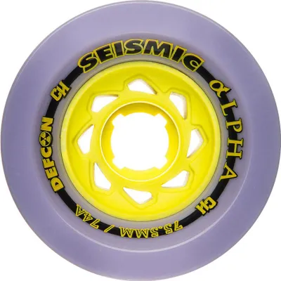 Obrázek produktu pro Kolečka na skateboard - Alpha - 75,5 x 62,5 mm 74a - Plum Defcon - Whalph74Adef - Seismic