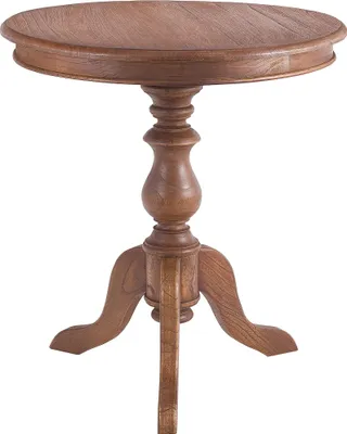 Produktbild von CLP Beistelltisch Wiva 70 cm aus Mindiholz Tischplatte rund Couchtisch braun