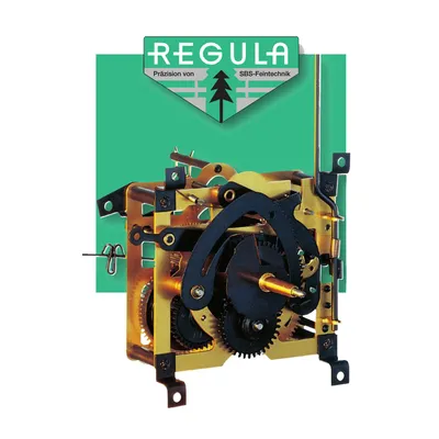 Produktbild von REGULA 25 Kuckucksuhrwerk 1-Tag – Original Schwarzwald Uhrwerk mit Kettenzug und Kuckucksruf