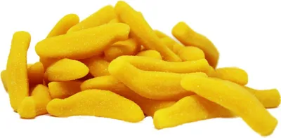 Produktbild Fruchtgummi Bananen fruchtig süß Gold gelb gezuckert halal 300g