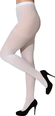 Produktbild von Strumpfhose blickdicht 60 DEN Weiß S-M