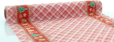 Produktbild von Sovie HOME Weihnachtstischläufer Joy in Rot aus Linclass® Airlaid 40 cm x 4,80 m, 1 Stück