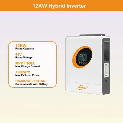 Obrázek produktu pro Solární měnič – 12 kW, 48 V, hybridní měnič – systém pro ukládání energie bez připojení k síti – nabíjecí regulátor MPPT 160 A – vstup pro fotovoltaické panely 500 V – čistá sinusoida – Wi-Fi