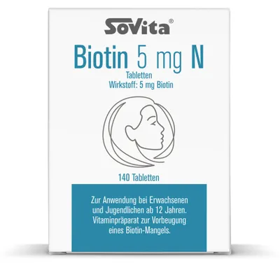 Produktbild von Sovita Biotin 5 mg N Tabletten 140 St