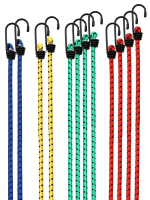 Produktbild von MONZANA 12x Spanngummi mit Haken 4 Längen 30-95cm