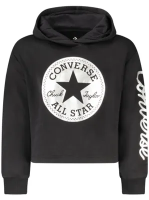Imagen del producto de Sudadera con capucha y cremallera para niña de Converse, color