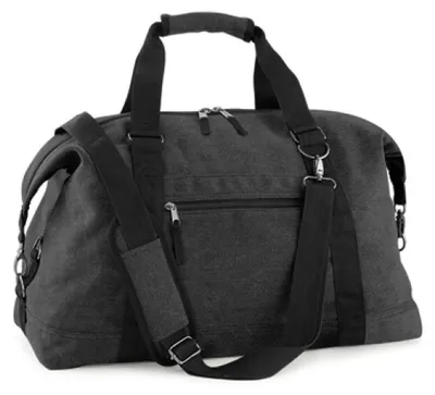 Produktbild von BagBase BG650 | Vintage Canvas Weekender Reisetasche | 51 x 33 x 24 cm - Farbe: Vintage Black - Größe: 51 x 33 x 24 cm