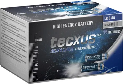 Immagine prodotto di Tecxus 23818 Batteria alcalina LR6/AA (Mignon) - Batteria alcalina al manganese (alcalina), 1,5 V