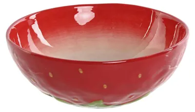 Image de Bol Home ESPRIT Rouge Faïence Moderne 19,3 x 19,3 x 7 cm