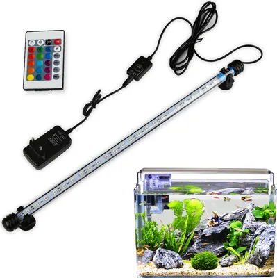 Produktbild von EINFEBEN 57 cm LED Aquarium-Licht Unterwasserbeleuchtung Aufsetzleuchte Abdeckung Wasserdicht Lampe 5.8W Aquarienbeleuchtung, Unterwasser Beleuchtung fš¹r Aquarien
