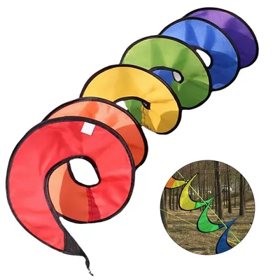 Produktbild von Windspirale Twister,Windfahne Camping,UV-beständiges und Wetterfestes Windspiel,Wind Spinner, Für Draußen,Für Den Garten,30*220cm