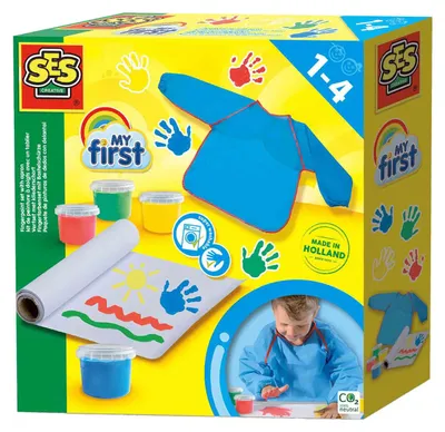 Image de SES My First - Set de peinture avec tablier