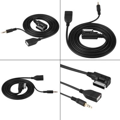 Immagine prodotto di Cavo USB, adattatore audio/aux lungo 150 cm, portatile per l'auto