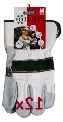 Produktbild von Gartenhandschuhe aus Leder, dornensichere Rosenhandschuhe, Arbeitshandschuhe mit Stachelschutz (12 Paar)