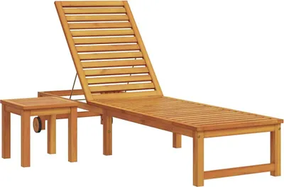 Produktbild von vidaXL Sonnenliege Braun 202 x 53 x 89 cm Massivholz Akazie
