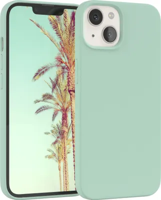 Produktbild von EAZY CASE Silikonhülle für Apple iPhone 13 Silikon Backcover Schutz in Grün